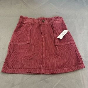 Corduroy Burgundy Skirt NEW W/tags